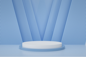 立体展台活动促销背景海报素材