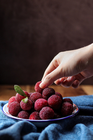 杨梅水果果实背景海报素材