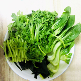 火锅涮菜小油菜海带茼蒿