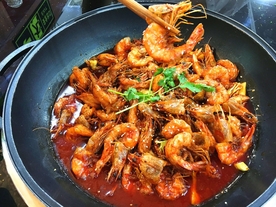 椒麻大虾火锅