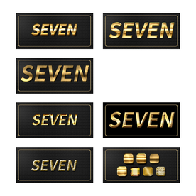 金属 黄金 字体 金色