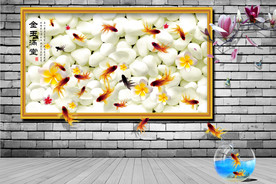 电视墙背景画