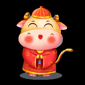 牛年卡通插画