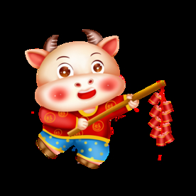 牛年卡通插画