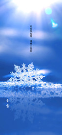 地产质感小雪节气海报