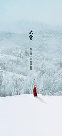地产大雪节气海报