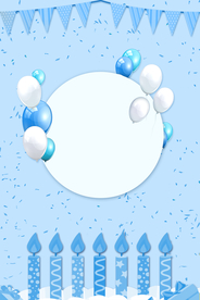 生日背景海报