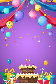 生日背景海报