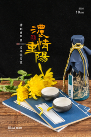 重阳中国风传统节日PS海报素材