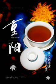 重阳中国风传统节日PS海报素材