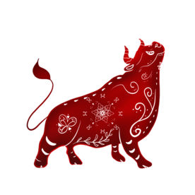 牛年复古传统剪纸海报素材