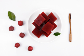 山楂糕零食食材背景海报素材