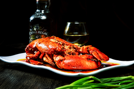 大龙虾美食食材背景海报素材