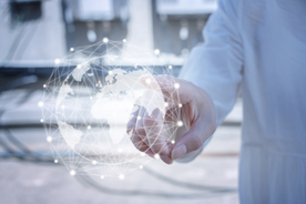 商务科技合成图案