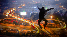 商务科技合成图案