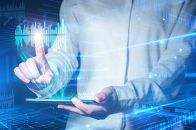 商务科技合成图案