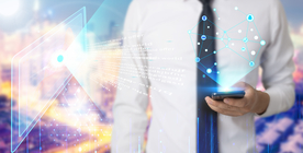 商务科技合成图案