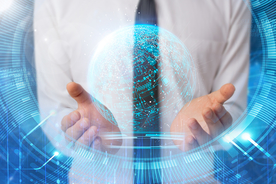 商务科技合成图案