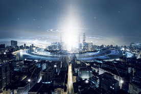 商务科技合成图案