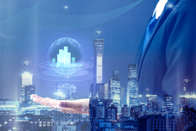 商务科技合成图案