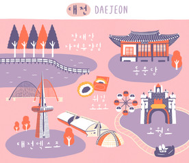 手绘古代建筑图片