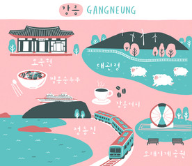 手绘古代建筑图片