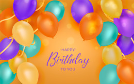 生日背景 生日派对 生日气球