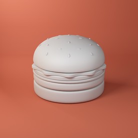 C4D 模型 汉堡 美食