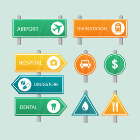 路牌 路标 指示牌 红绿灯