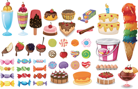 卡通甜品大全