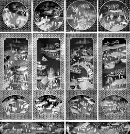 精雕图 浮雕图 灰度图 黑白图