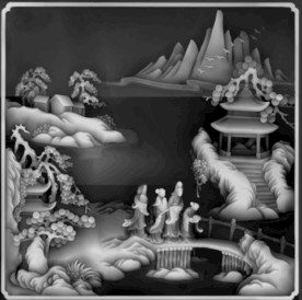 精雕图 浮雕图 灰度图 黑白图