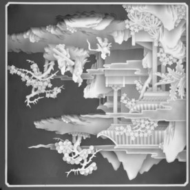 精雕图 浮雕图 灰度图 黑白图