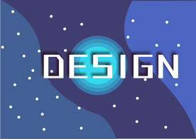 蓝色渐变孟菲斯背景