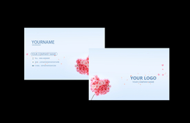 花朵花纹清新名片卡片素材