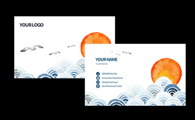 复古传统企业名片卡片素材