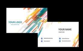 线条简约企业名片卡片素材