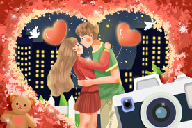 情人节插画