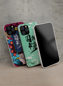 手机壳国潮样机模板