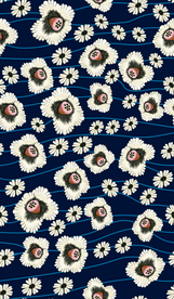 热带花 数码印花 手绘花 热带