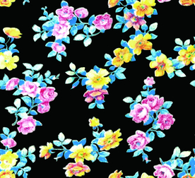 热带花 数码印花 手绘花 热带