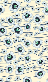 热带花 数码印花 手绘花 热带