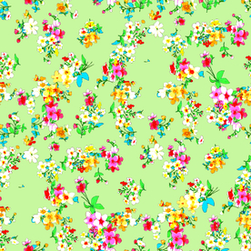 热带花 数码印花 手绘花 热带