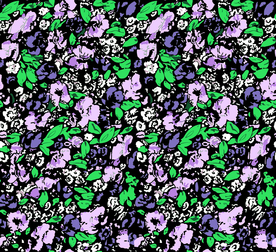 热带花 数码印花 手绘花 热带