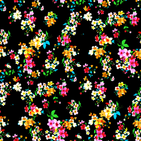 热带花 数码印花 手绘花 热带