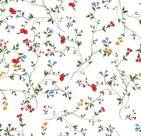 热带花 数码印花 手绘花 热带