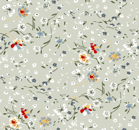 热带花 数码印花 手绘花 热带