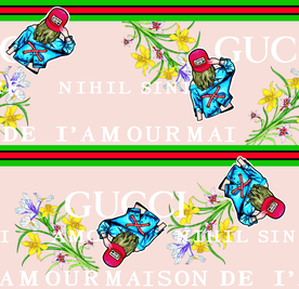 热带花 数码印花 手绘花 热带