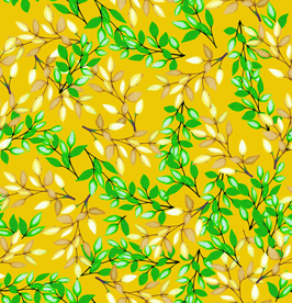 热带花 数码印花 手绘花