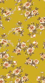 热带花 数码印花 手绘花